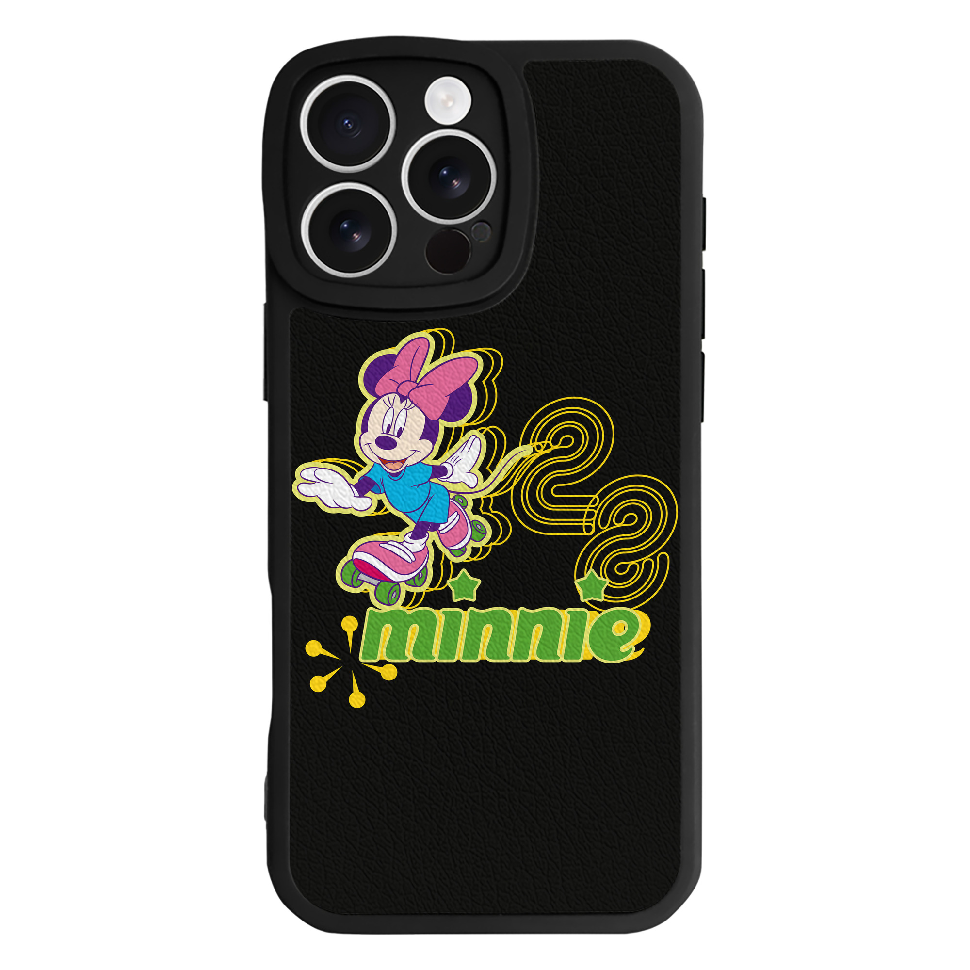 （画像用） ミッキーマウス Mickey Mouse 【iPhone 16シリーズ対応】シリコンスマホケース（レザー調） 材質：シリコン